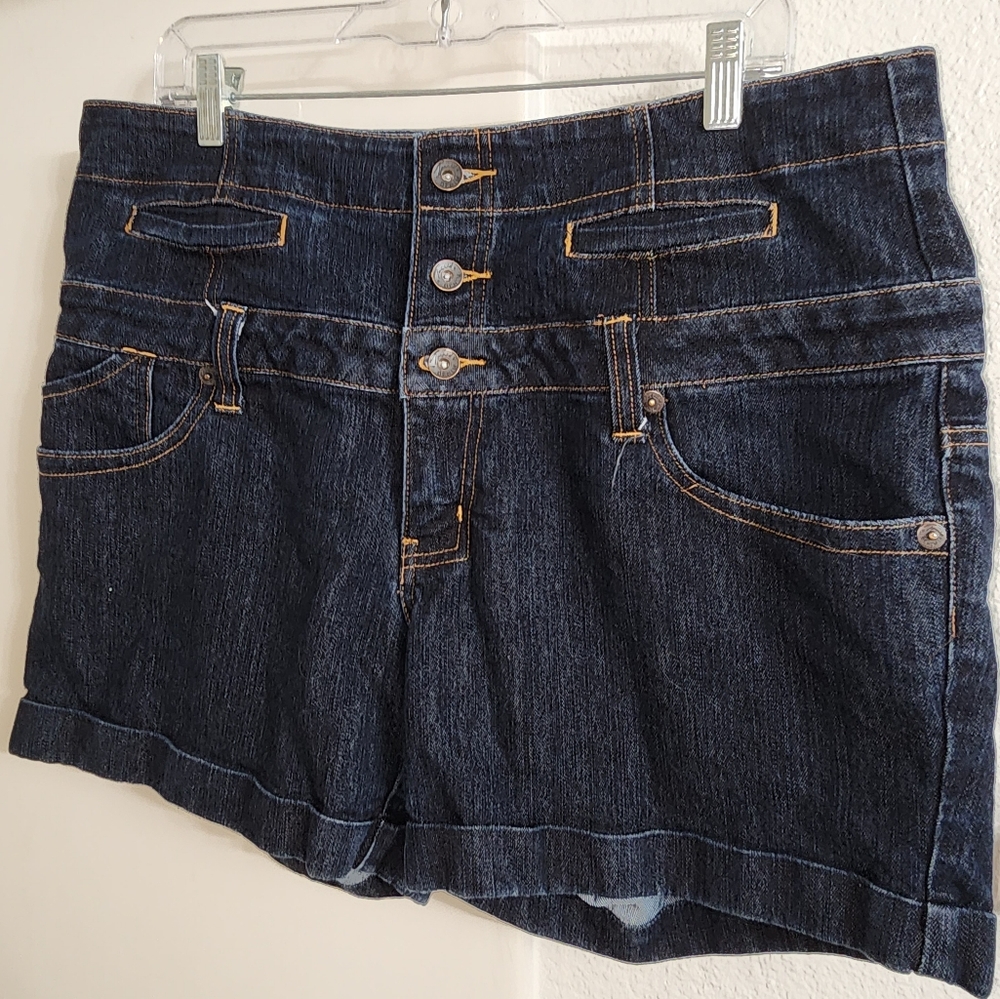 Torrid Denim High Waist Corset Shorts